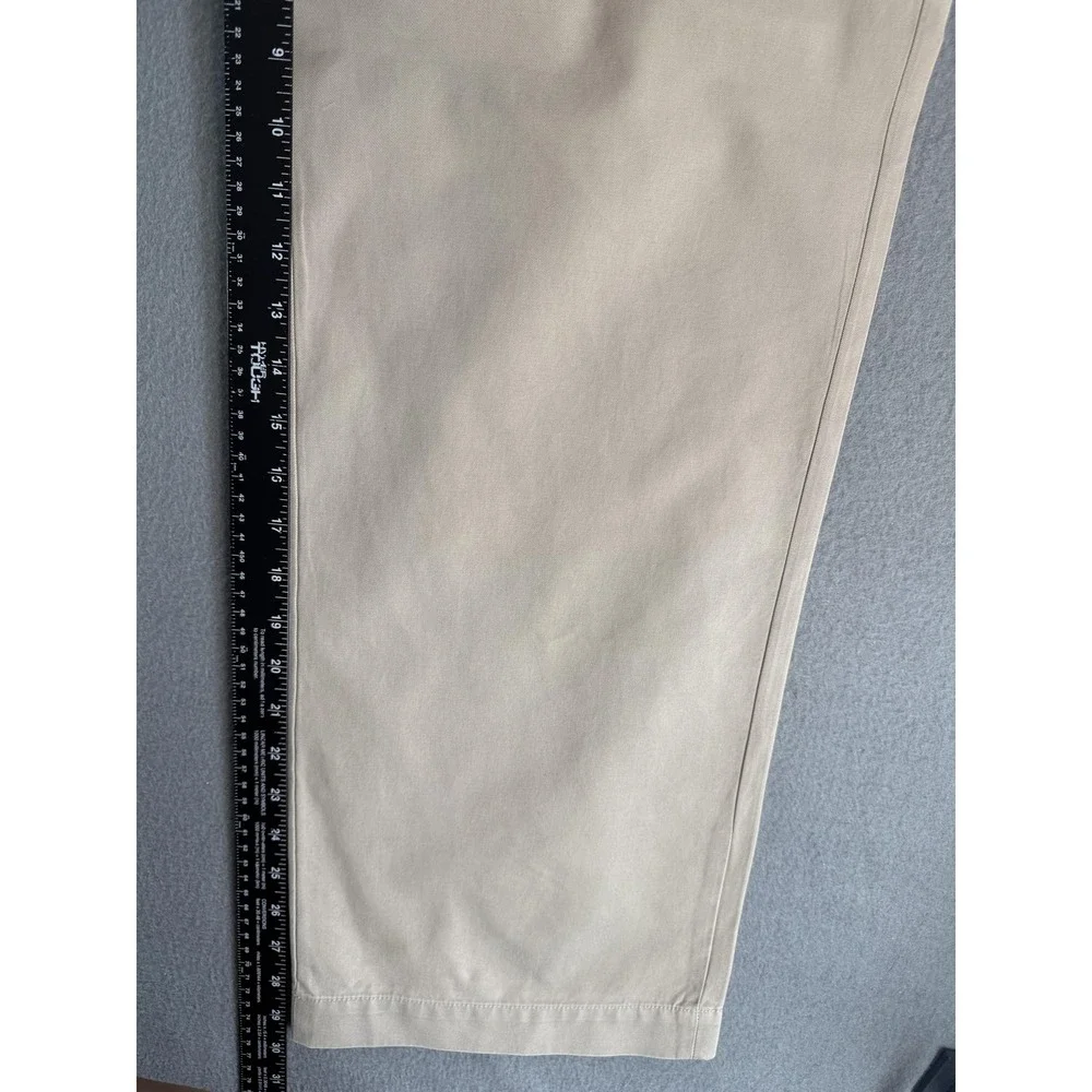 Banana Republic Martin Chino Pants Mens 36x32 Beige Relaxed Fit Canvas Casual